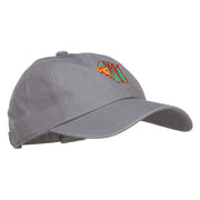 Rasta Lion Head Embroidered Unstructured Cap