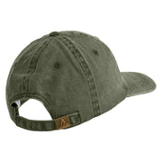 Wendigo Skull Embroidered Pigment Dyed Wash Caps - Olive OSFM