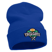 Tailgate Embroidered 12 inch Long Knitted Beanie