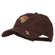 Rasta Lion Head Embroidered Unstructured Cap