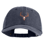 Wendigo Skull Embroidered Pigment Dyed Wash Caps - Navy OSFM
