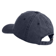 Wendigo Skull Embroidered Pigment Dyed Wash Caps - Navy OSFM
