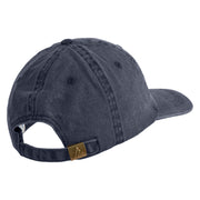 Wendigo Skull Embroidered Pigment Dyed Wash Caps - Navy OSFM