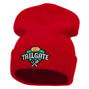 Tailgate Embroidered 12 inch Long Knitted Beanie