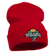 Tailgate Embroidered 12 inch Long Knitted Beanie