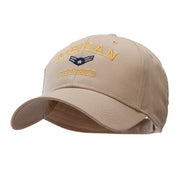 Airman Retired Embroidered Solid Cotton Twill Low Profile Strap Cap