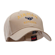 Airman Retired Embroidered Solid Cotton Twill Low Profile Strap Cap