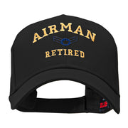 Airman Retired Embroidered Solid Cotton Twill Low Profile Strap Cap