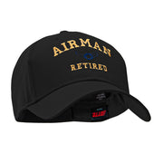 Airman Retired Embroidered Solid Cotton Twill Low Profile Strap Cap