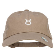 Taurus Zodiac Sign Embroidered Unstructured Cap