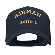 Airman Retired Embroidered Solid Cotton Twill Low Profile Strap Cap