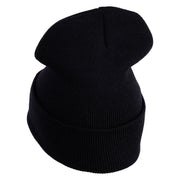Poisonous Apple Embroidered 12" Long Beanie - Black OSFM