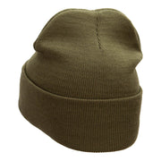 Private Retired Embroidered Long Knitted Beanie