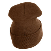 Poisonous Apple Embroidered 12" Long Beanie - Coyote Brown OSFM