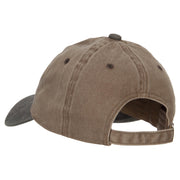 Wizard Brown Hat Embroidered Unstructured Cotton Cap