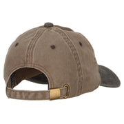 Wizard Brown Hat Embroidered Unstructured Cotton Cap