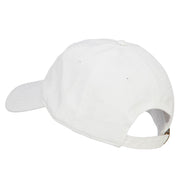 Bulldog Embroidered Washed Cotton Twill Cap