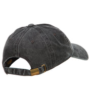 Bulldog Embroidered Washed Cotton Twill Cap