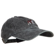 Bulldog Embroidered Washed Cotton Twill Cap