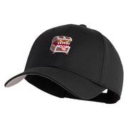 Mimic Chest Embroidered 6 Panel Low Profile Cap - Black OSFM