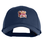 Mimic Chest Embroidered 6 Panel Low Profile Cap - Navy OSFM