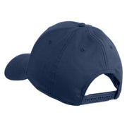 Mimic Chest Embroidered 6 Panel Low Profile Cap - Navy OSFM