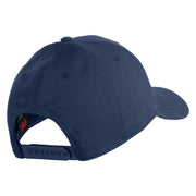 Mimic Chest Embroidered 6 Panel Low Profile Cap - Navy OSFM