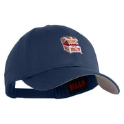 Mimic Chest Embroidered 6 Panel Low Profile Cap - Navy OSFM