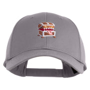 Mimic Chest Embroidered 6 Panel Low Profile Cap - Grey OSFM
