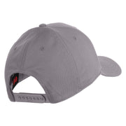 Mimic Chest Embroidered 6 Panel Low Profile Cap - Grey OSFM