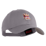 Mimic Chest Embroidered 6 Panel Low Profile Cap - Grey OSFM