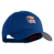 Mimic Chest Embroidered 6 Panel Low Profile Cap - Royal OSFM