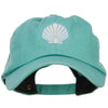 Seashell Embroidered Unconstructed Cap