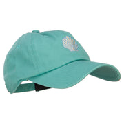 Seashell Embroidered Unconstructed Cap