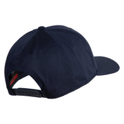 Dagger Blade Embroidered 6 Panel Low Profile Cap - Navy OSFM