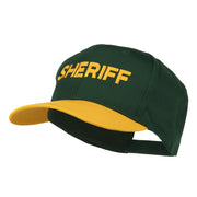 Sheriff Embroidered Cotton Twill Cap