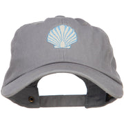 Seashell Embroidered Unconstructed Cap