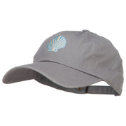 Seashell Embroidered Unconstructed Cap