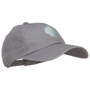 Seashell Embroidered Unconstructed Cap