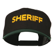 Sheriff Embroidered Cotton Twill Cap