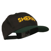 Sheriff Embroidered Cotton Twill Cap