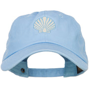 Seashell Embroidered Unconstructed Cap