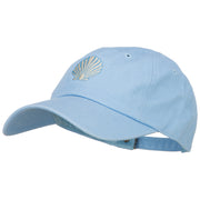 Seashell Embroidered Unconstructed Cap