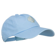 Seashell Embroidered Unconstructed Cap