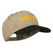 Sheriff Embroidered Cotton Twill Cap