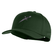 Dagger Blade Embroidered 6 Panel Low Profile Cap - Dark Green OSFM