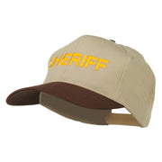 Sheriff Embroidered Cotton Twill Cap