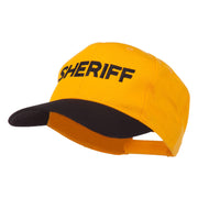 Sheriff Embroidered Cotton Twill Cap